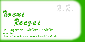 noemi reczei business card